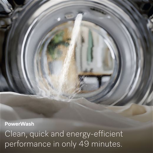 Miele W1 WSK363 WCS 10kg Washing Machine with 1400 rpm - White - Annotation - Power wash shot